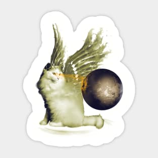 Cat Earth Sticker